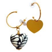 ARRACADA CORAZON UNO Y UNO