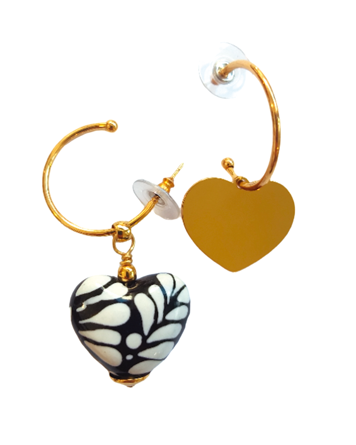 ARRACADA CORAZON UNO Y UNO