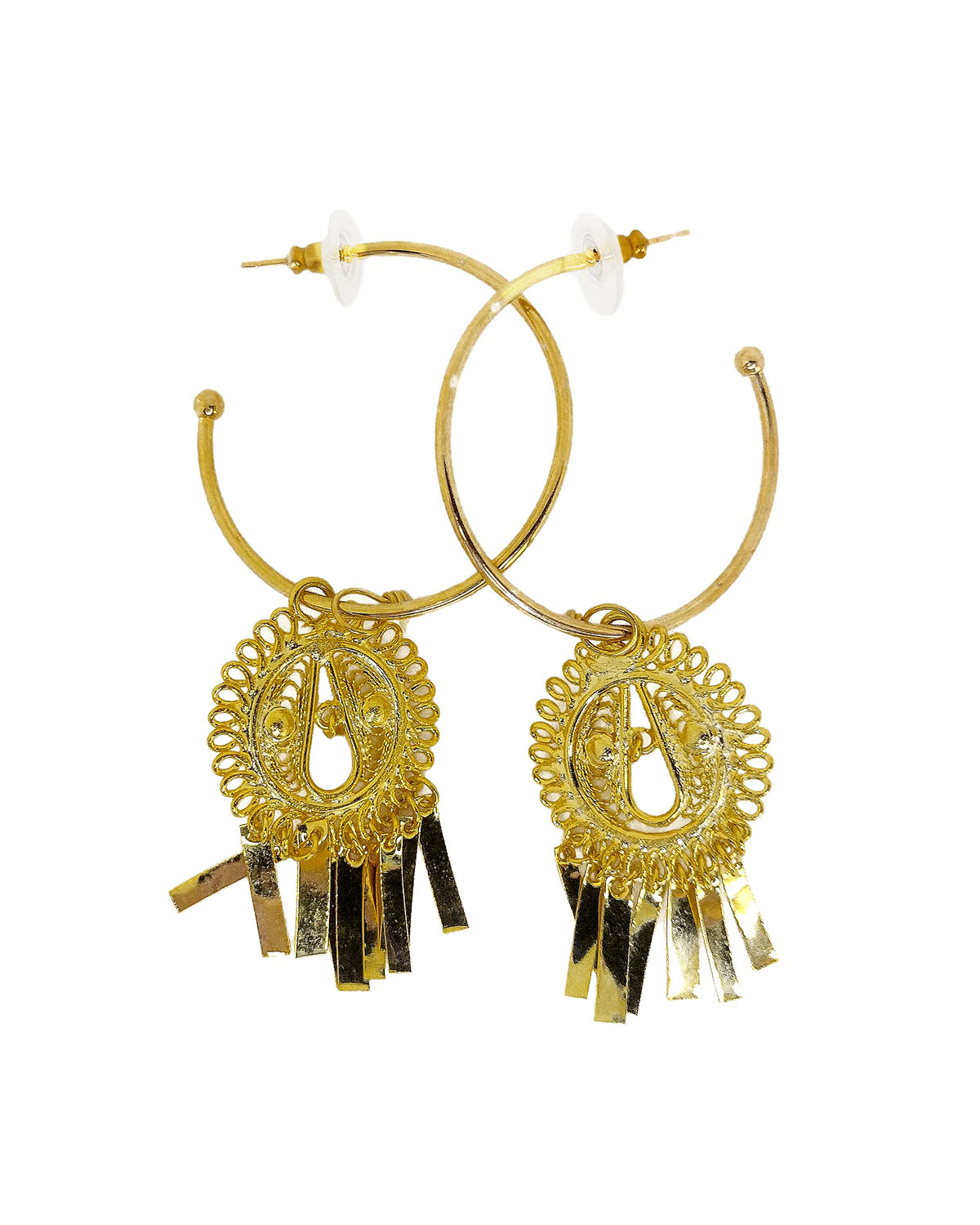 PEARL HOOP EARRING