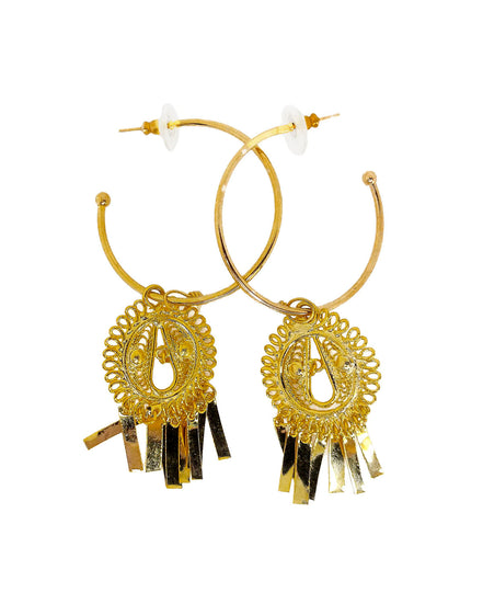 PEARL HOOP EARRING
