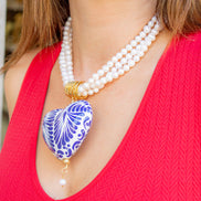 COLLAR PERLA CORAZÓN GRANDE
