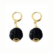 ARRACADA ESFERA NEGRA