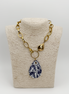 DROP PEARL PLATED NECKLACE