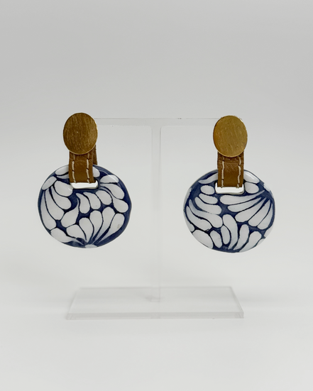 ARETE BASE DORADA PIEL Y CIRCULO TALAVERA