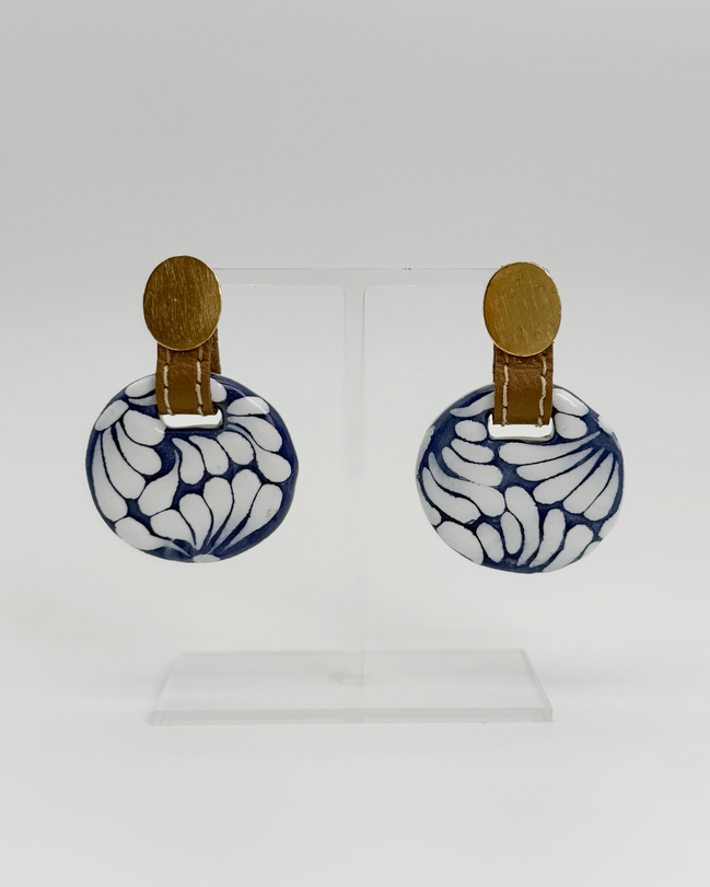 ARETE BASE DORADA PIEL Y CIRCULO TALAVERA