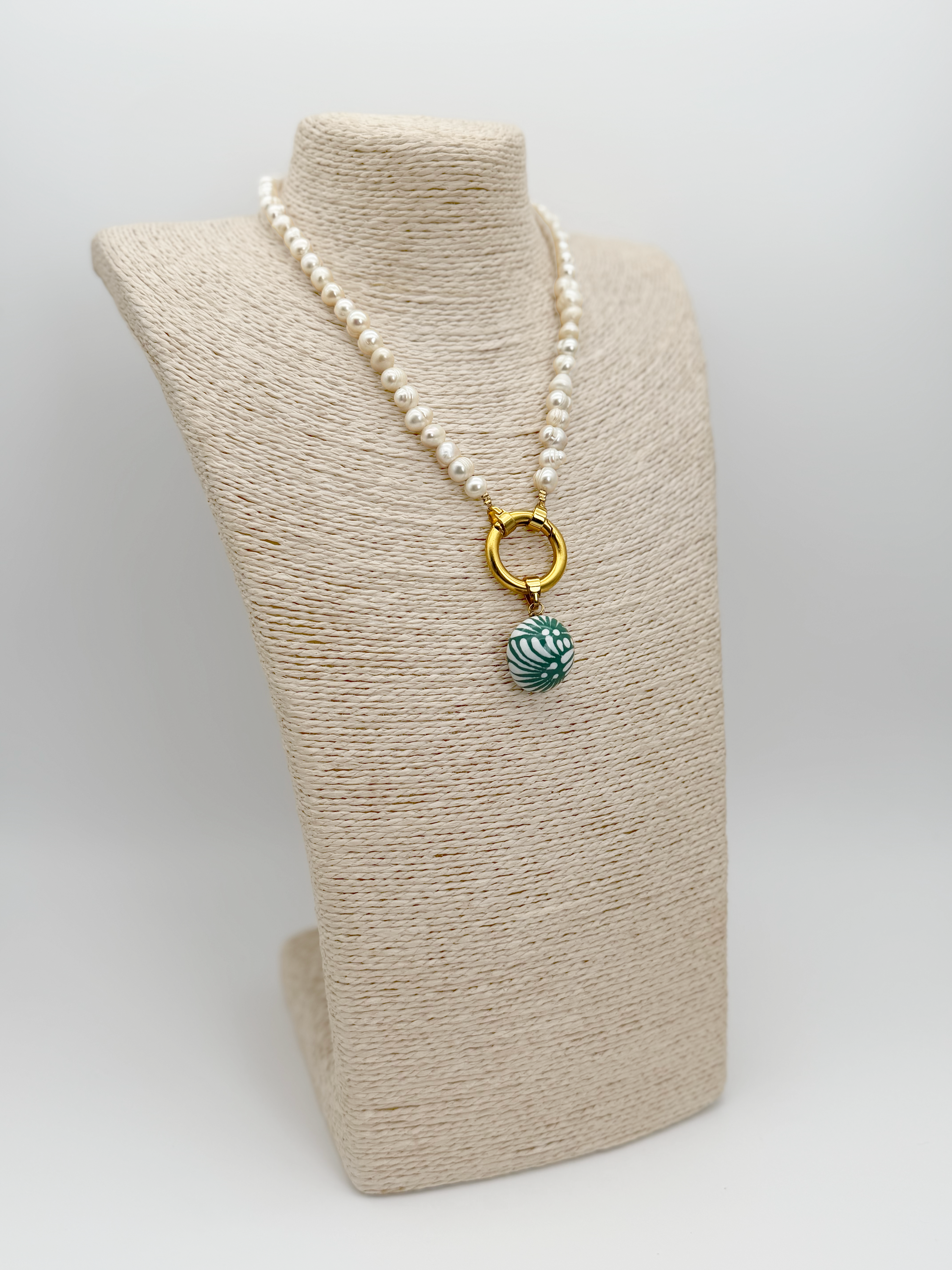 COLLAR PERLAS DIJE MEDIA ESFERA