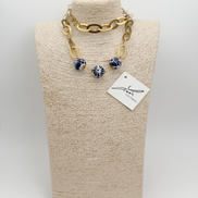COLLAR LARGO ESFERAS LATERAL