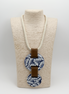 COLLAR CORDON BEIGE, PIEL 2 CIRCULOS TALAVERA