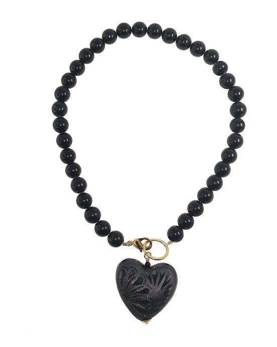 COLLAR ONIX CORAZON