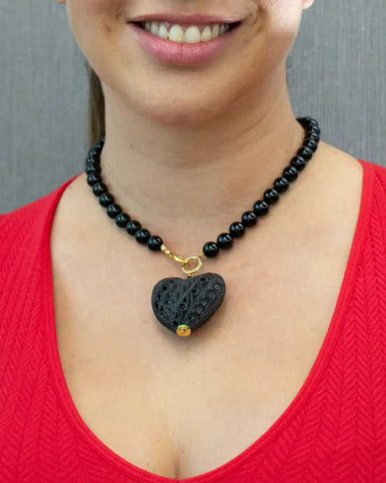COLLAR ONIX CORAZON