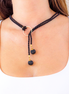 RING NECKLACE 2 SPHERES