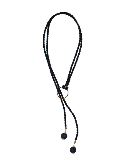 RING NECKLACE 2 SPHERES