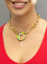 COLLAR ARO CUARZO COLOR