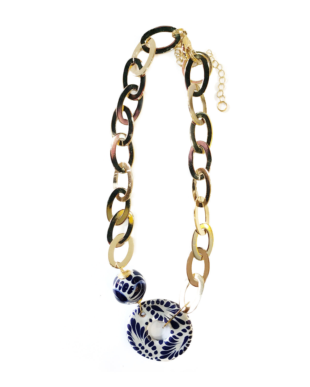 HOOP AND SPHERE NECKLACE