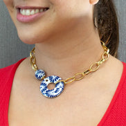 HOOP AND SPHERE NECKLACE