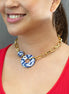 HOOP AND SPHERE NECKLACE