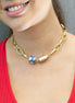 COLLAR PERLA CHAPA ESFERA