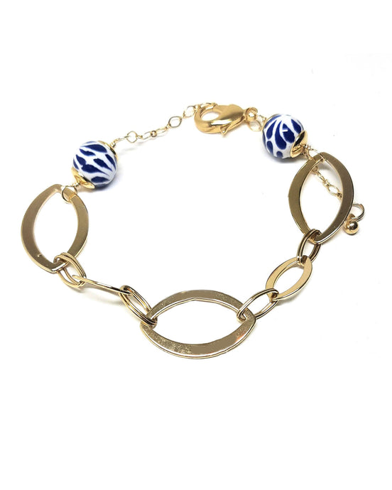 PULSERA CADENAS 2 ESFERAS