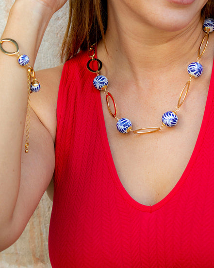 BRACELET CHAINS 2 SPHERES