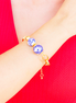 PULSERA CADENA ESFERAS DESNIVEL
