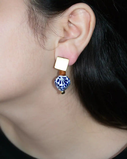 ARETE CUBO TALAVERA CON CUBO DORADO