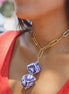 COLLAR CADENA CON 2 CUBOS GRANDES