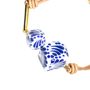 PULSERA 2 CUBOS, ESLABON DE CADENA Y COREA PIEL