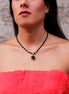 BLACK CUBE NECKLACE