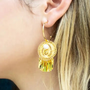 PEARL HOOP EARRING