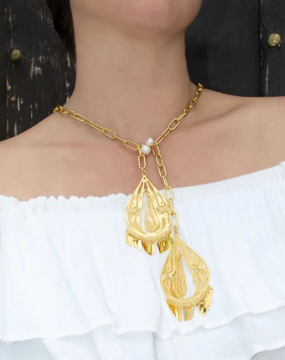 BOW TIE NECKLACE DROPS