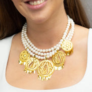 COLLAR TRIPLE PERLA