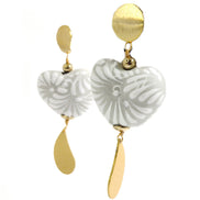 TEARDROP HEART EARRING