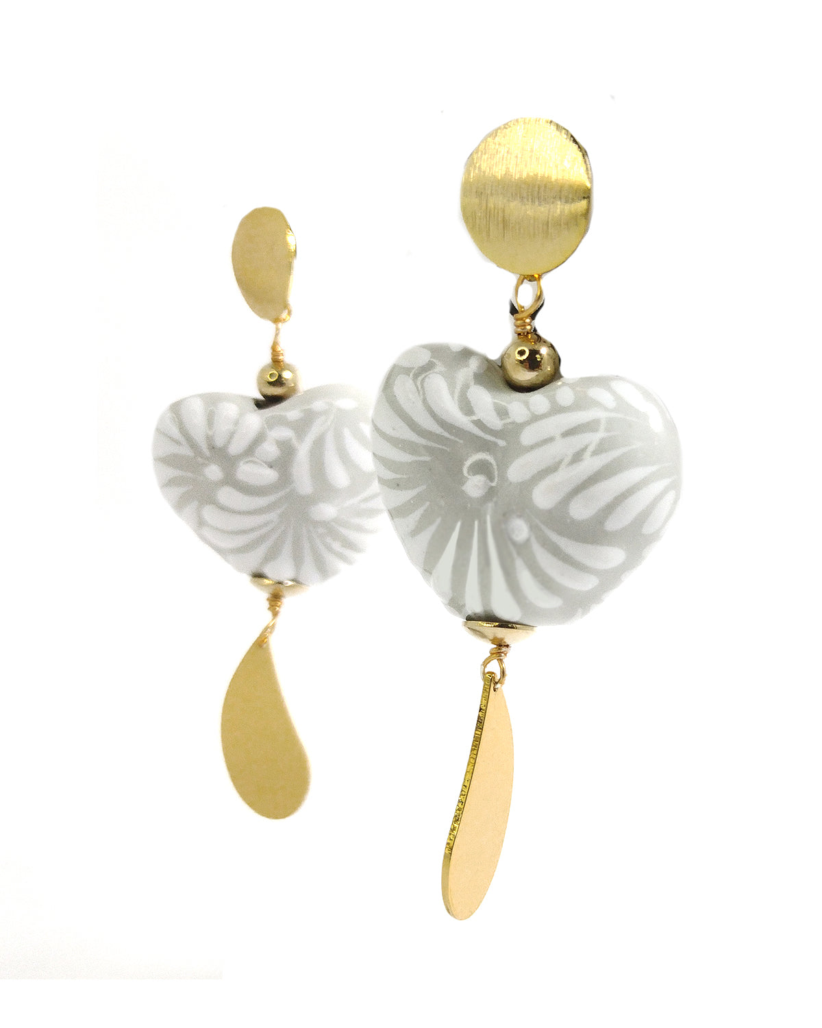 TEARDROP HEART EARRING