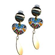 ARETE CORAZON GOTA COLOR