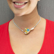 IRREGULAR PEARL COLOR NECKLACE