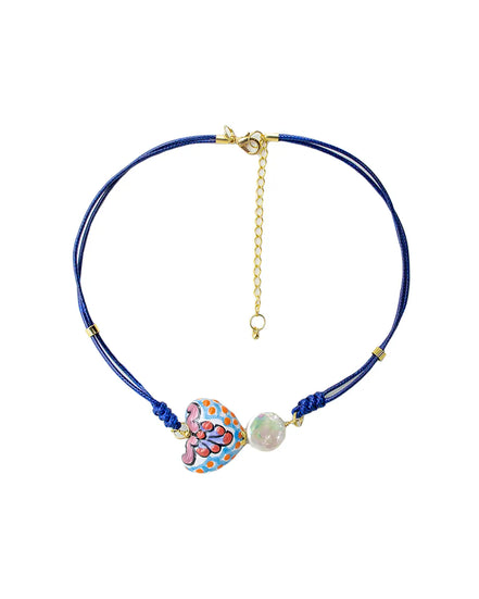 IRREGULAR PEARL COLOR NECKLACE