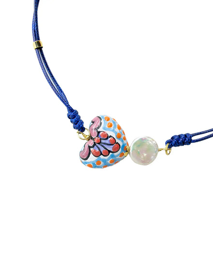 IRREGULAR PEARL COLOR NECKLACE