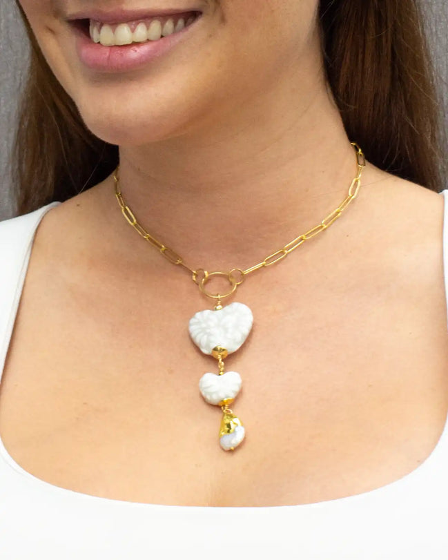 ASYMMETRIC HEART NECKLACE