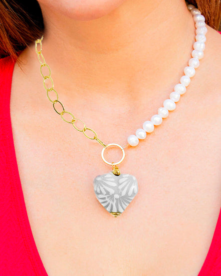COLLAR PERLA Y CADENA