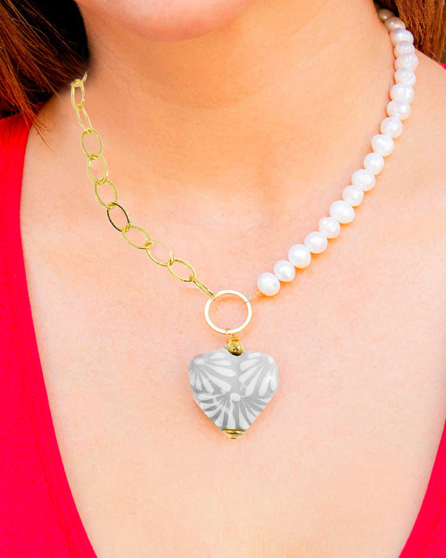 COLLAR PERLA Y CADENA