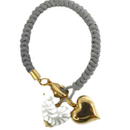 BRAIDED HEART BRACELET