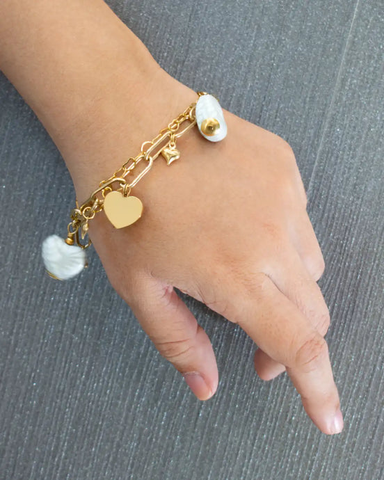 PULSERA BROCHE CORAZÓN