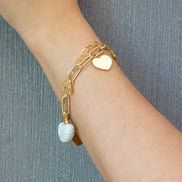 PULSERA BROCHE CORAZÓN