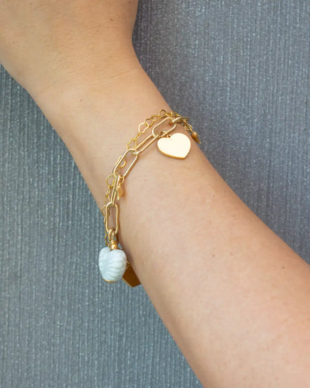 PULSERA BROCHE CORAZÓN