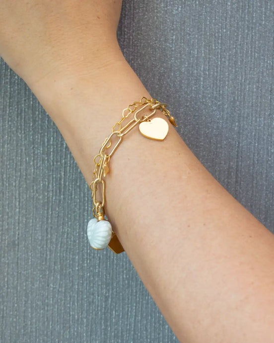 PULSERA BROCHE CORAZÓN