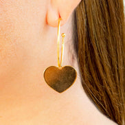 ARRACADA CORAZON UNO Y UNO