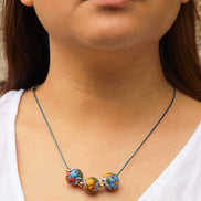 CHOKER 3 ESFERAS COLOR