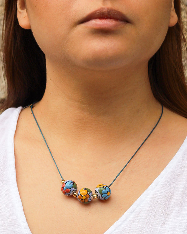 CHOKER 3 ESFERAS COLOR