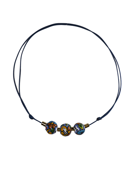 CHOKER 3 ESFERAS COLOR