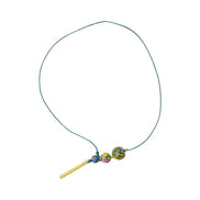 COLLAR 3 ESFERAS BARRA METALICA COLOR